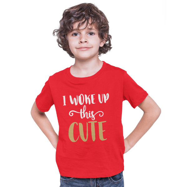 I Woke Up This Cute Unisex Kids T-Shirt