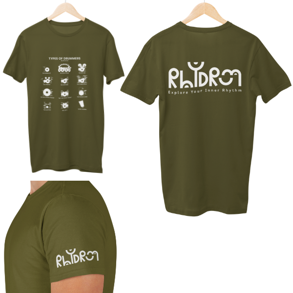 Rhydrum Types Of Drummers Unisex Regular T-Shirt
