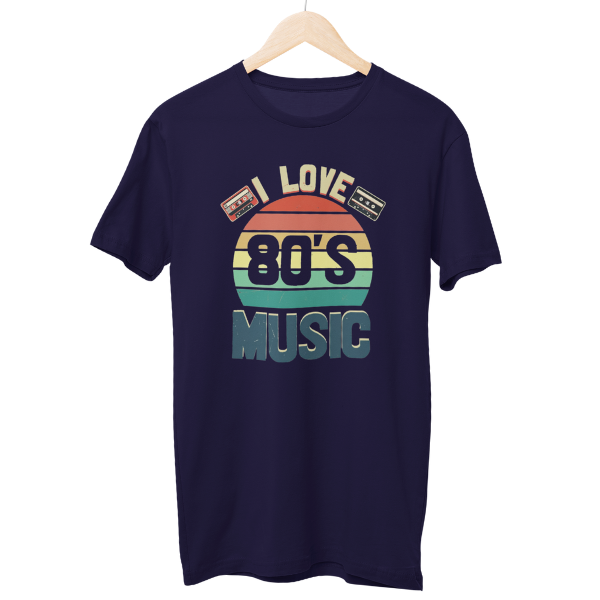 I Love 80's Music Regular Unisex T-Shirt