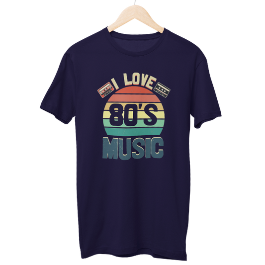 I Love 80's Music Regular Unisex T-Shirt