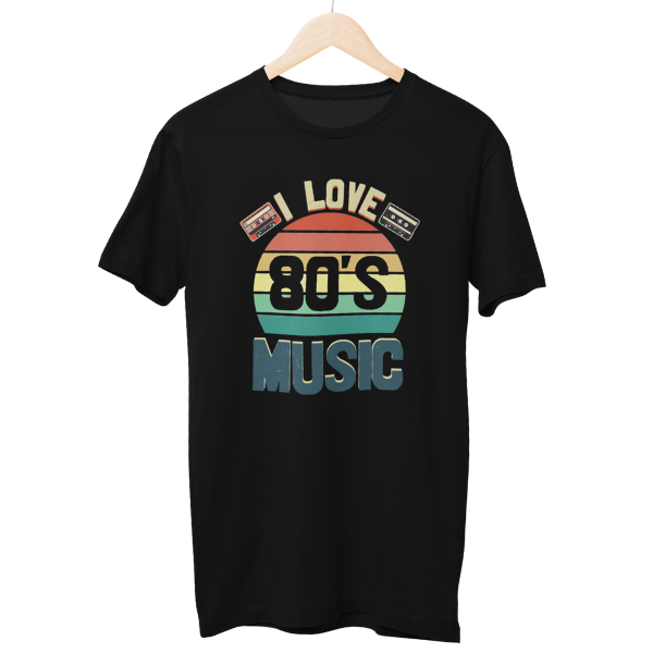 I Love 80's Music Regular Unisex T-Shirt