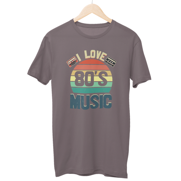 I Love 80's Music Regular Unisex T-Shirt