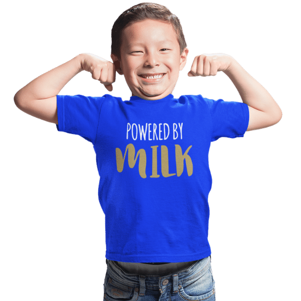 Powered By Milk Unisex Kids T-Shirt