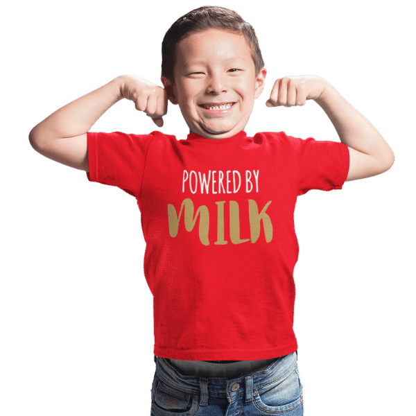 Powered By Milk Unisex Kids T-Shirt