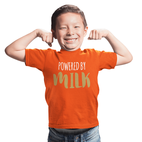 Powered By Milk Unisex Kids T-Shirt