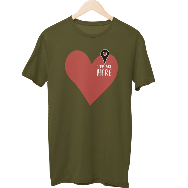 Wish You Were Here Heart Unisex T-Shirt