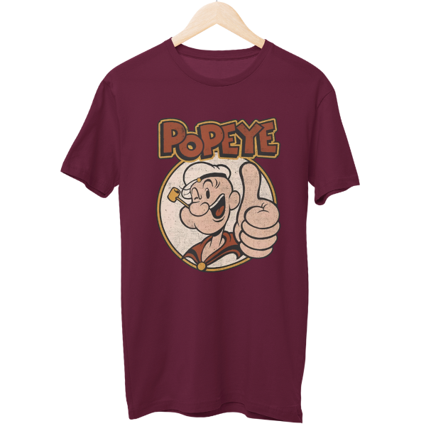 Vintage Popeye Cartoon Regular Unisex T-Shirt