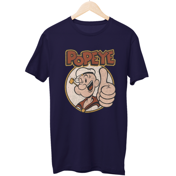 Vintage Popeye Cartoon Regular Unisex T-Shirt