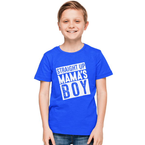 Straight Up Mama's Boy Kids T-Shirt