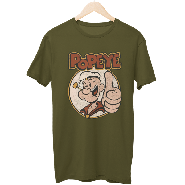 Vintage Popeye Cartoon Regular Unisex T-Shirt