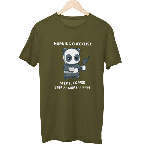 Morning Checklist Coffee Unisex T-Shirt