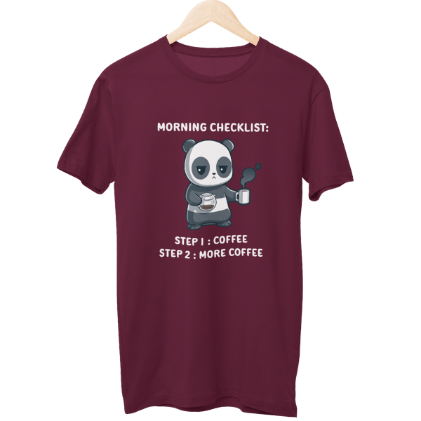 Morning Checklist Coffee Unisex T-Shirt