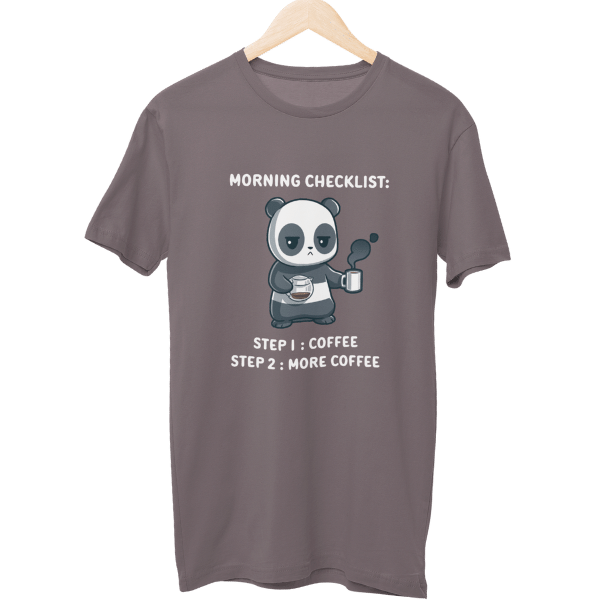 Morning Checklist Coffee Unisex T-Shirt