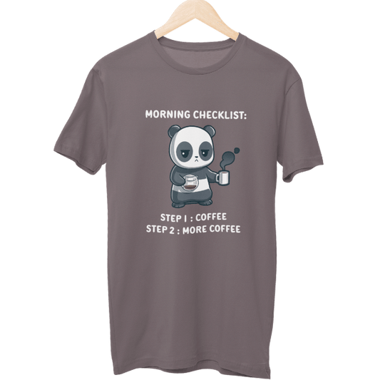 Morning Checklist Coffee Unisex T-Shirt