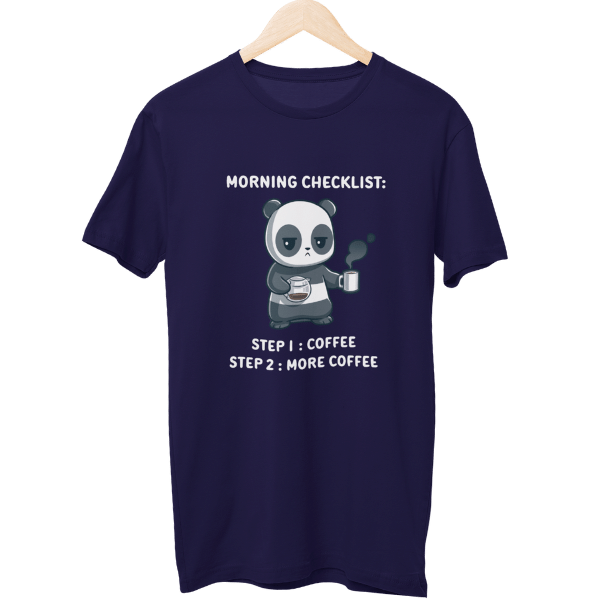 Morning Checklist Coffee Unisex T-Shirt