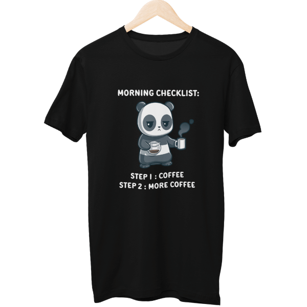 Morning Checklist Coffee Unisex T-Shirt