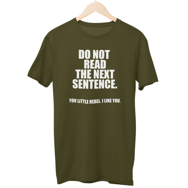 Do Not Read Regular Unisex T-Shirt