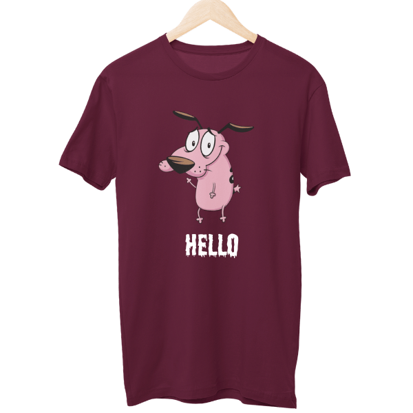 Cowardly Dog Cartoon Unisex T-Shirt