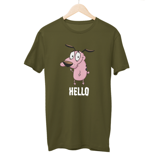 Cowardly Dog Cartoon Unisex T-Shirt