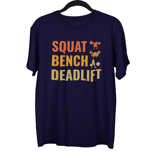 Squat Bench Deadlift Gym Unisex Oversized T-Shirt