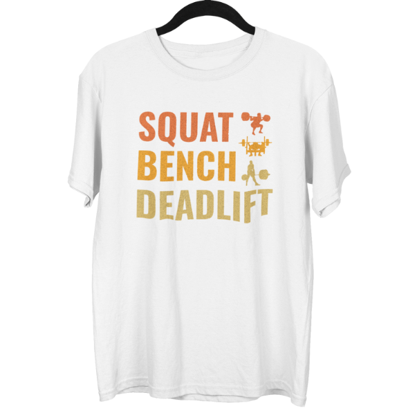 Squat Bench Deadlift Gym Unisex Oversized T-Shirt