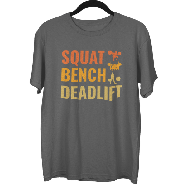 Squat Bench Deadlift Gym Unisex Oversized T-Shirt