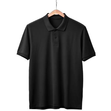 Black Polo Neck T-Shirt