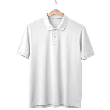 White Polo Neck T-Shirt