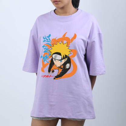 Naruto Tail Anime Unisex Oversized T-Shirt