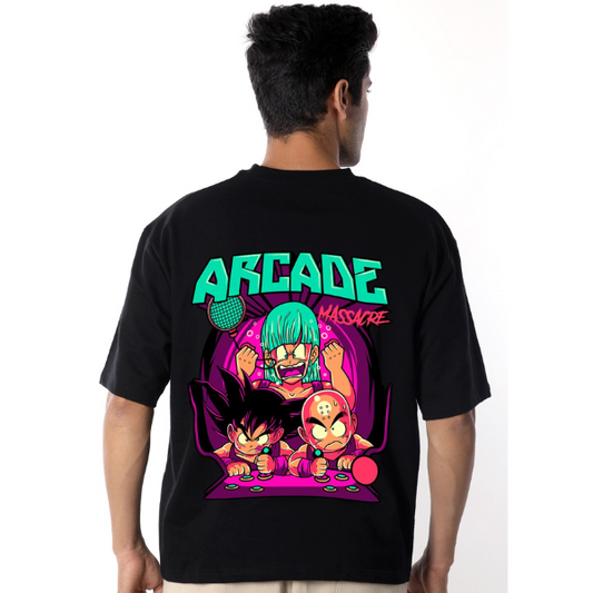 Arcade Anime Unisex Oversized T-Shirt