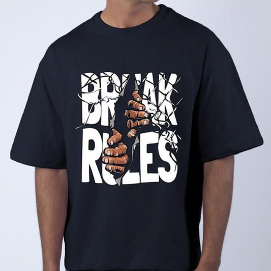 Break Rules Unisex Oversized T-Shirt