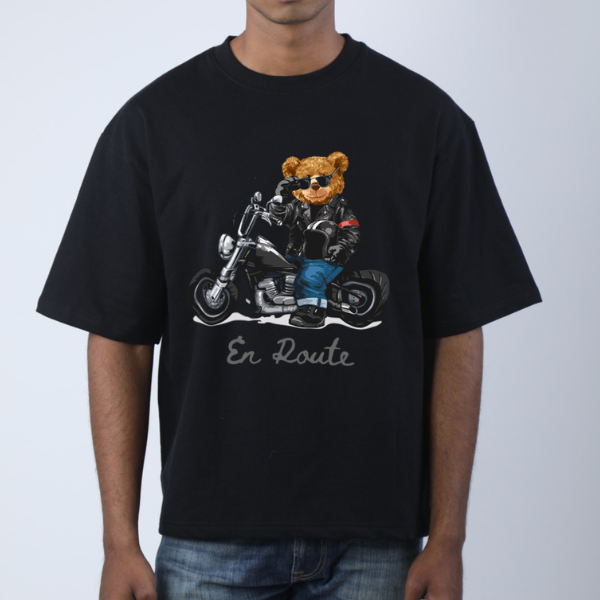 Enroute Bear Unisex Oversized T-Shirt